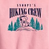 Boys' - Peanuts - Snoopy Hiking Crew Graphic Long Sleeve Fleece Sweatshirt - 2 of 4