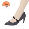 Allegra K Womens U Shape Shoe Lace Belt Shoe Ankle Detachable Elastic Straps for Heels - 4 of 4