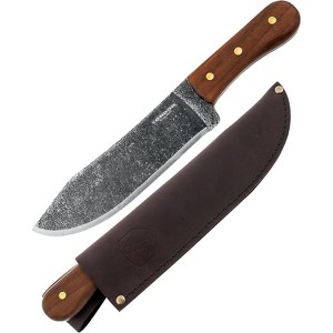 Condor Tool & Knife Hudson Bay Camp Knife - 1075 High Carbon Steel - Hand Crafted Welted Leather Sheath - 8.4in Blade - 5mm Thick - 20.5oz - 1 of 4