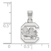 Black Bow Jewelry 14k White Gold South Carolina Gamecocks NCAA Small Pendant - 2 of 3