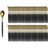 Exquisite Plastic Silverware Two Toned Plastic Disposable Cutlery- 120 Count Disposable Plastic Utensils - 3 of 4