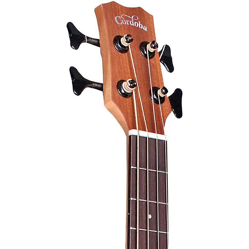 Cordoba Mini II Bass MH-E Travel Bass Guitar Natural, 5 of 7