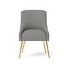 SEYNAR Velvet Upholstered Dining Chair Set of 6, Modern Glam Armless Side Chair - 2 of 4
