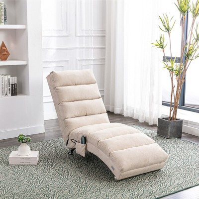 Chaise Lounge Indoor Chair Modern, Long Lounger for Office or Living Room