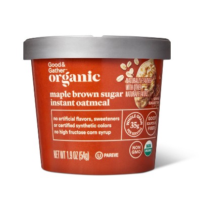 Organic Maple Brown Sugar Instant Oatmeal Cup - 1.9oz - Good & Gather™