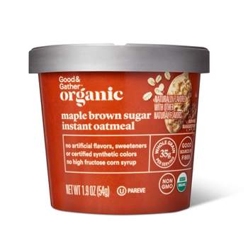Organic Maple Brown Sugar Instant Oatmeal Cup - 1.9oz - Good & Gather™