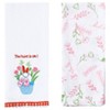 The Lakeside Collection Embroidered Kitchen Towels Bunny Peeps Set of 2 - 2 of 4