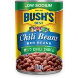Bush's Low Sodium Red Beans in Mild Chili Sauce - 15oz