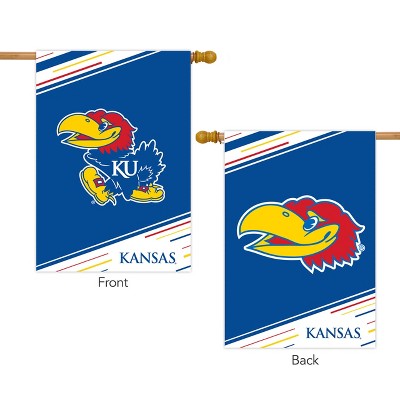 University of Kansas NCAA Licensed Double-Sided House Flag 28" x 40" Briarwood Lane