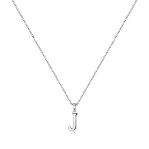 Turandoss S925 Sterling Silver Initial Necklaces for Girls Women, Dainty Initial Jewelry Birthday Gifts - 1 of 4