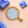 Pavilion Gift Company - Teal & Blue - 10.5" Bamboo & Ceramic Tile Trivet - Trivets - 4 of 4