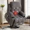 Bigget Indoor Power Lift Recliner Chair with Massage Heated, USB Charge Port, Remote Control for Living Room - 2 of 4