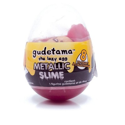 The Zoofy Group LLC Gudetama The Lazy Egg Metallic Slime & Mini Figure | Red