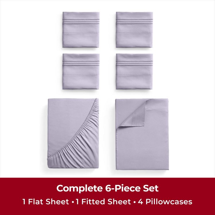 Mellanni 1800 Bed Sheet Set 6 PIECE, 3 of 4