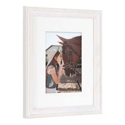 Bordeaux White Wood 6-Piece Wall Frame Set