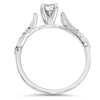 Pompeii3 1/2ct Sculptural Diamond Vintage Engagement Ring 14K White Gold - 4 of 4