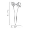 Unique Bargains Women's Fashion U-shaped Bow Decorative Hairpin 1 Pc - 4 of 4