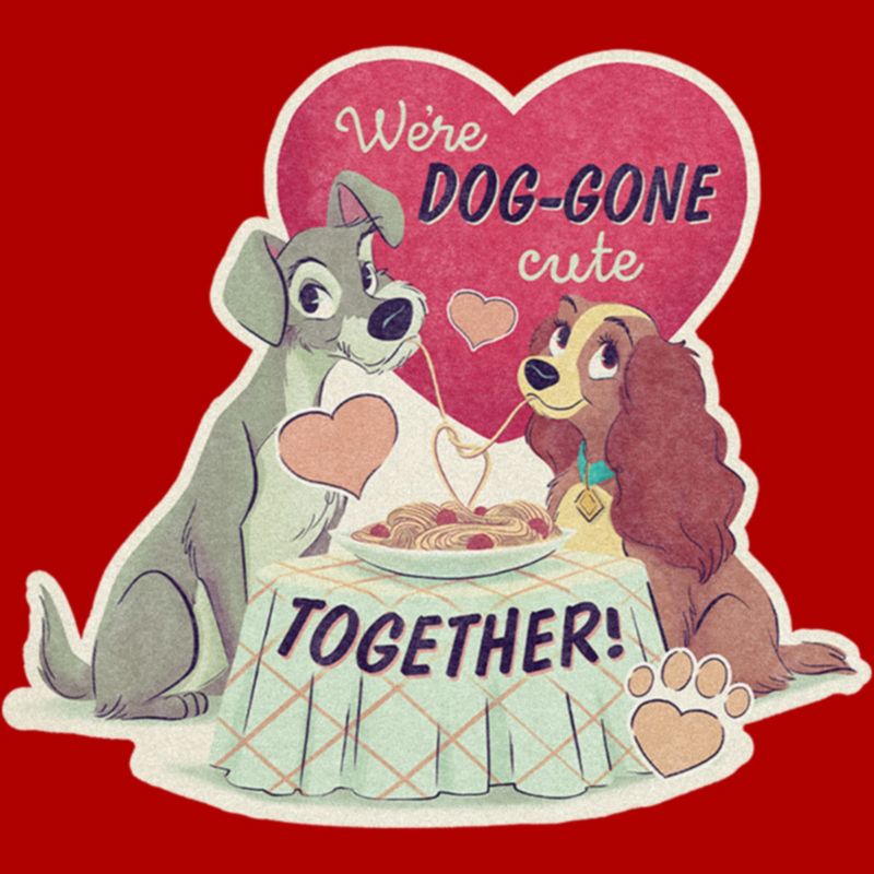 Junior's Women Lady and the Tramp We're Dog-Gone Cute T-Shirt, 2 of 5