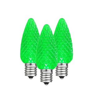 Novelty Lights C7 LED Faceted Christmas Replacement Bulbs Dimmable 25 Pack - 1 of 4