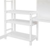 NicBex Smart Twin/Full Size Loft Bed with Desk & Shelves,Space-Saving Twin Loft Bed with Built-in Study Area,Writing Board,Loft Bed for Kids,Teens - 4 of 4