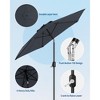 10ft Patio Umbrella, Table Umbrella Outdoor Patio with Crank Lift & Push Button Tilt, 8 Sturdy Ribs for Yard, Deck, Pool - 3 of 4