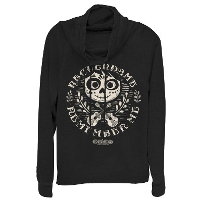 Juniors Womens Coco Remember Me Song Cowl Neck Sweatshirt