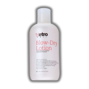 Retro Hair Blow Dry Lotion | Smoothes and tames curly and frizzy hair | Helps with combing and styleability while blow-drying (8 oz) - 1 of 2