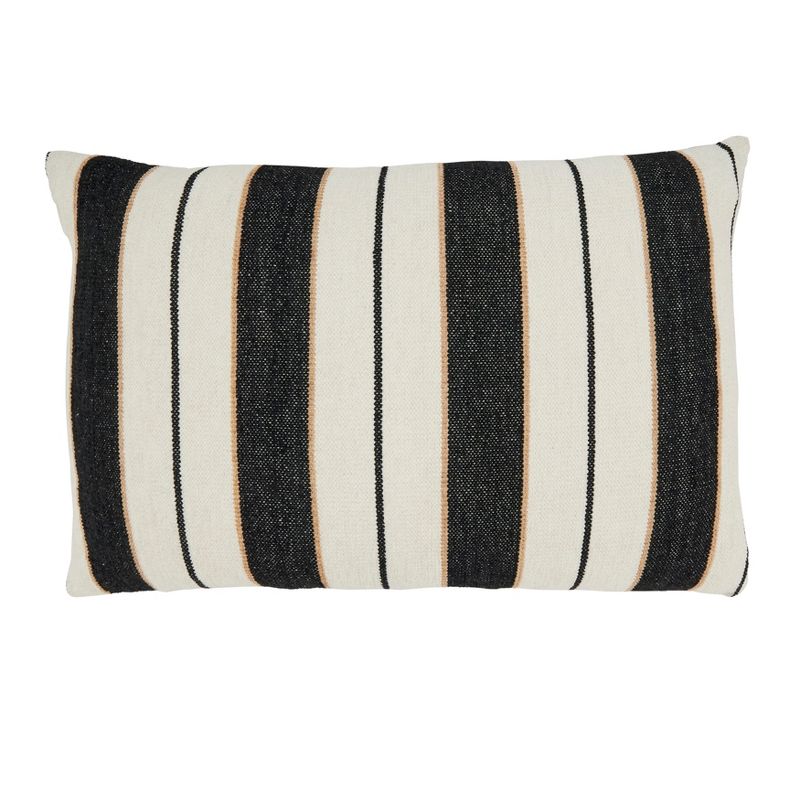 Saro Lifestyle Faded Linear Pattern Down Filled Throw Pillow, 1 of 4
