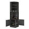 Vynxaria Space-Saving Corner Cabinet with Dual Access and Ample Storage - 2 of 4