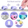 32 Pcs Easter Egg Filled with Pull Back Cars and Mini Animals for Easter Basket Stuffers, Party Favors, Classroom Prizes - 3 of 4