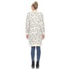 Maternity Leopard Print Open Front High Pile Fleece Coat -White Mark - 4 of 4