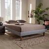 Queen Liliya Walnut Finished Wood Platform Bed Frame Brown - Baxton Studio: Sturdy, No Box Spring Needed - 4 of 4