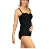 Heat Swimwear Ruched Women's Missy Swim Top Tankini - 3 of 3