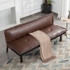 Sapphtopaz 64.6" Futon Couch Sofa - Convertible Sofa Bed with Comfortable Upholstery, Space-Saving Furniture for Living Room, Bedroom & Small Spaces - 4 of 4