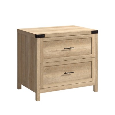 2 Drawer Bridge Acre Rustic Farmhouse Lateral File Cabinet Orchard Oak - Sauder