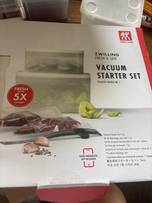ZWILLING Fresh & Save 7-pc Vacuum Sealer Machine Starter Set, Sous