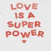 Social Collective Men's Love Is A Super Power  Valentines Day Short Sleeve Graphic Cotton T-Shirt - 2 of 3
