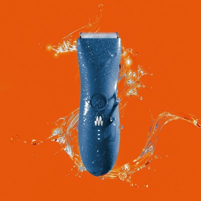 Meridian Trimmer Original Pubic & Body Hair Trimmer for Men & Women Below-the-Belt Groomer, Ball Trimmer, Bikini Trimmer - Ocean
