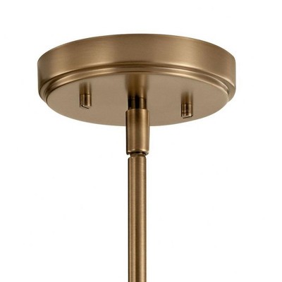 Aivian Weathered Brass 23" 3-Light Mini Chandelier