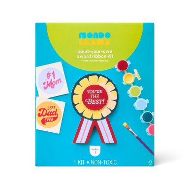 Father's Day Craft Wood Ribbon Painting Activity Kit - Mondo Llama™