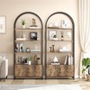 GustoWave Bookshelf with Door, 71.5 Inch Tall Bookcase with Storage Cabinet Shelf, 4-Tier Modern Display Shelf for Bedroom Living Room - 4 of 4