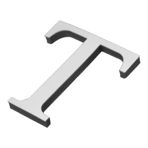 Unique Bargains Home Decoration Self-Adhesive 3D Acrylic Alphabet Mirror Wall Stickers - 1 of 3