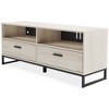 Signature Design by Ashley 59" Socalle TV Stand for TVs up to 63" White/Black/Gray - 4 of 4