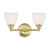 Livex Lighting Somerville 2 - Light Vanity in  Polished Brass - 3 of 4