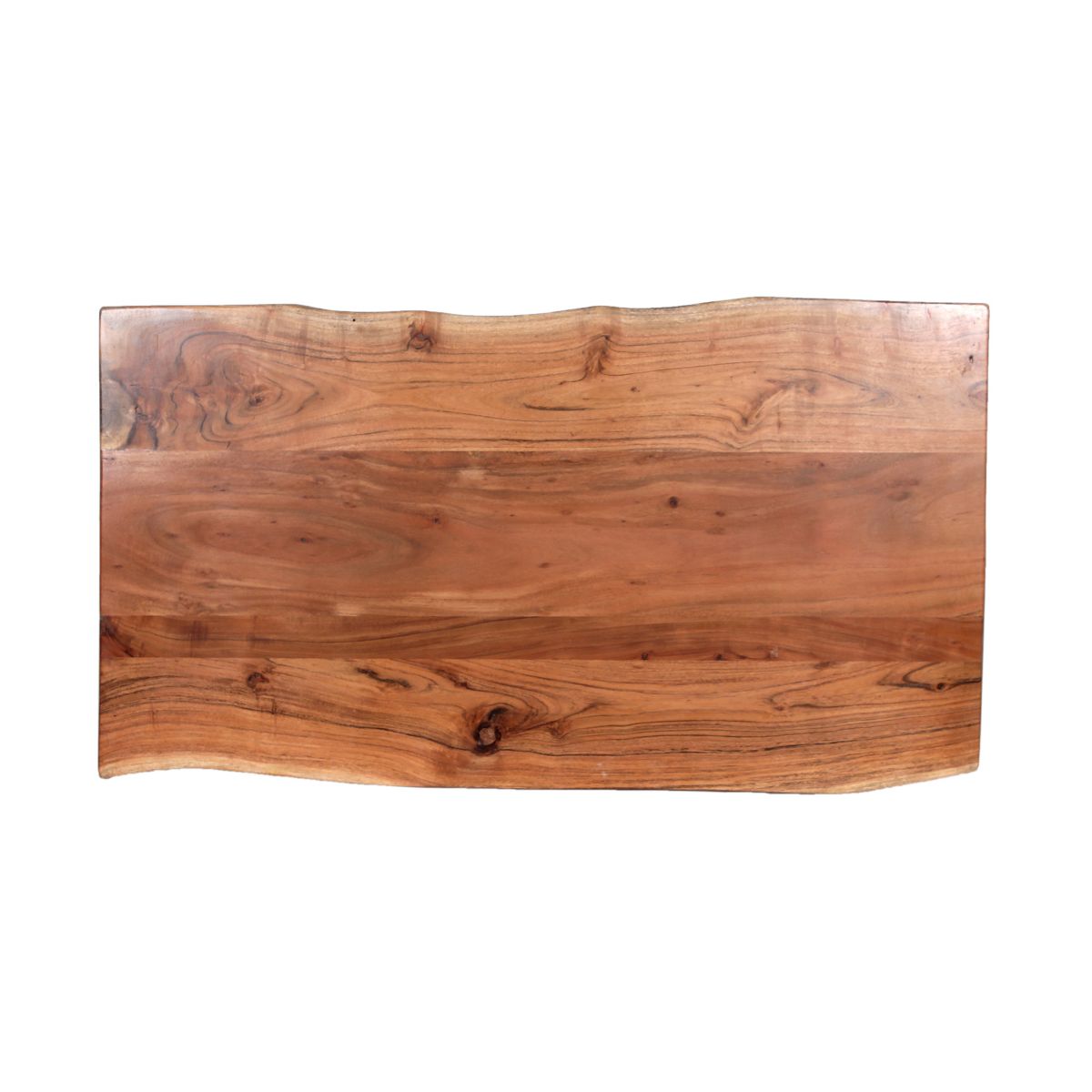 Alaterre Furniture Hairpin Natural Brown Live Edge Wood with Metal Coffee Table - thumbnail 6