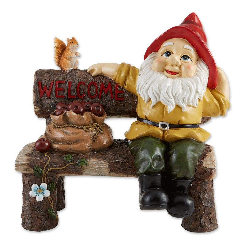 14&#34; Polyresin Greeting Sign Garden Gnome - Zingz &#38; Thingz, 1 of 12