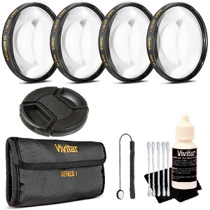 Vivitar 67mm Professional Macro Close Up Kit for Canon 18-135, Nikon 18-140, and Nikon 18-105 Lenses - 1 of 4