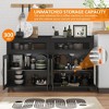 Sideboard Buffet Cabinet with Power Outlet & LED Light - 3 of 4
