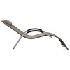 vidaXL Sun Lounger Textilene Taupe and Gray - 3 of 4