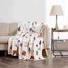 Velvet Plush Fleece Holiday Printed Warm and Cozy Throw Blanket - Great Bay Home - 3 of 4